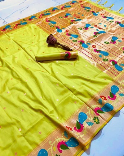 Women's wear kanchivaram paithani silk saree