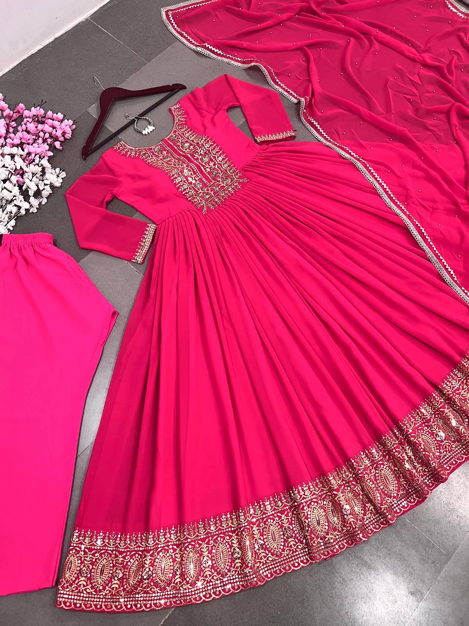 Pink Gown Set