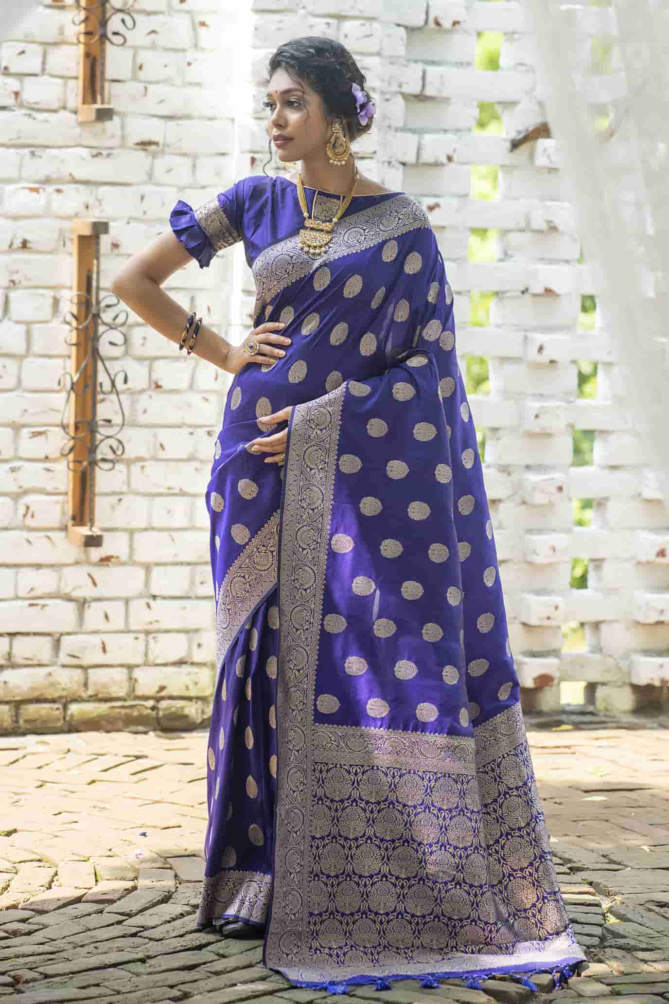 Royal Blue Soft Banarasi Katan Silk