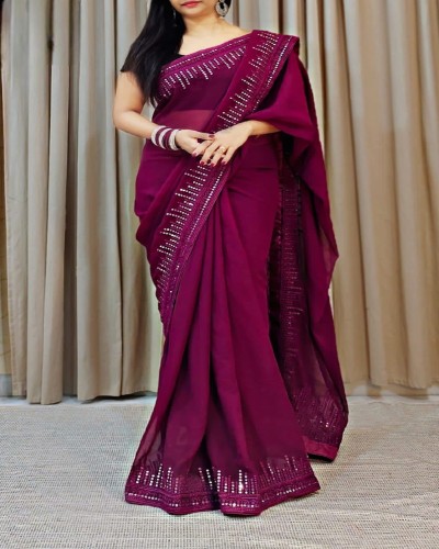 Women's wear sequence saree