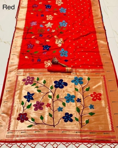 Red Kanjivaram Silk Saree