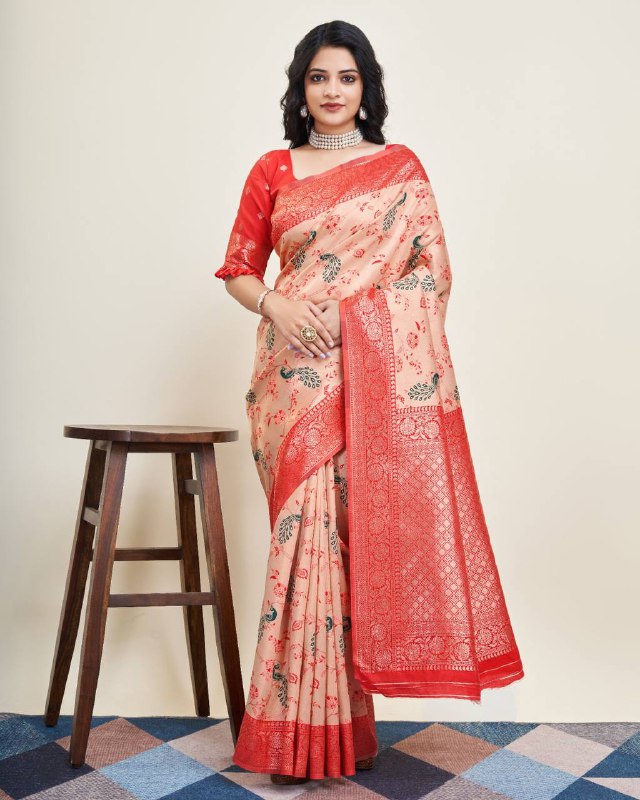 Re Color Kanjivaram Silk Saree