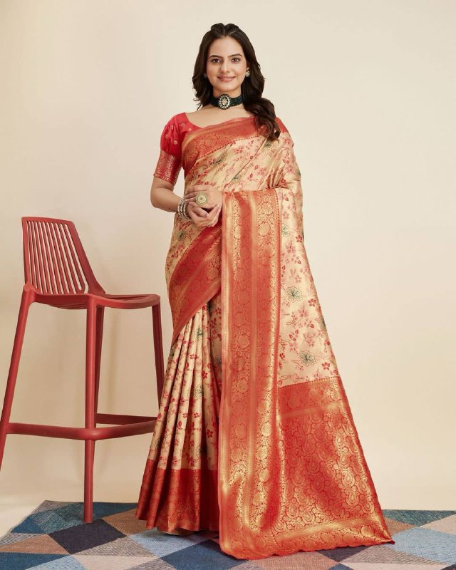 Red Kanjivaram Silk Saree