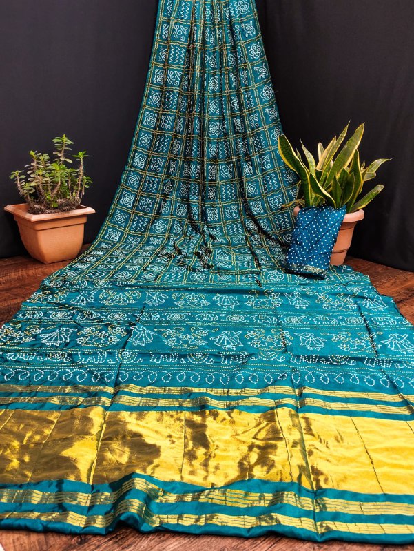 Rama Bandhani Saree