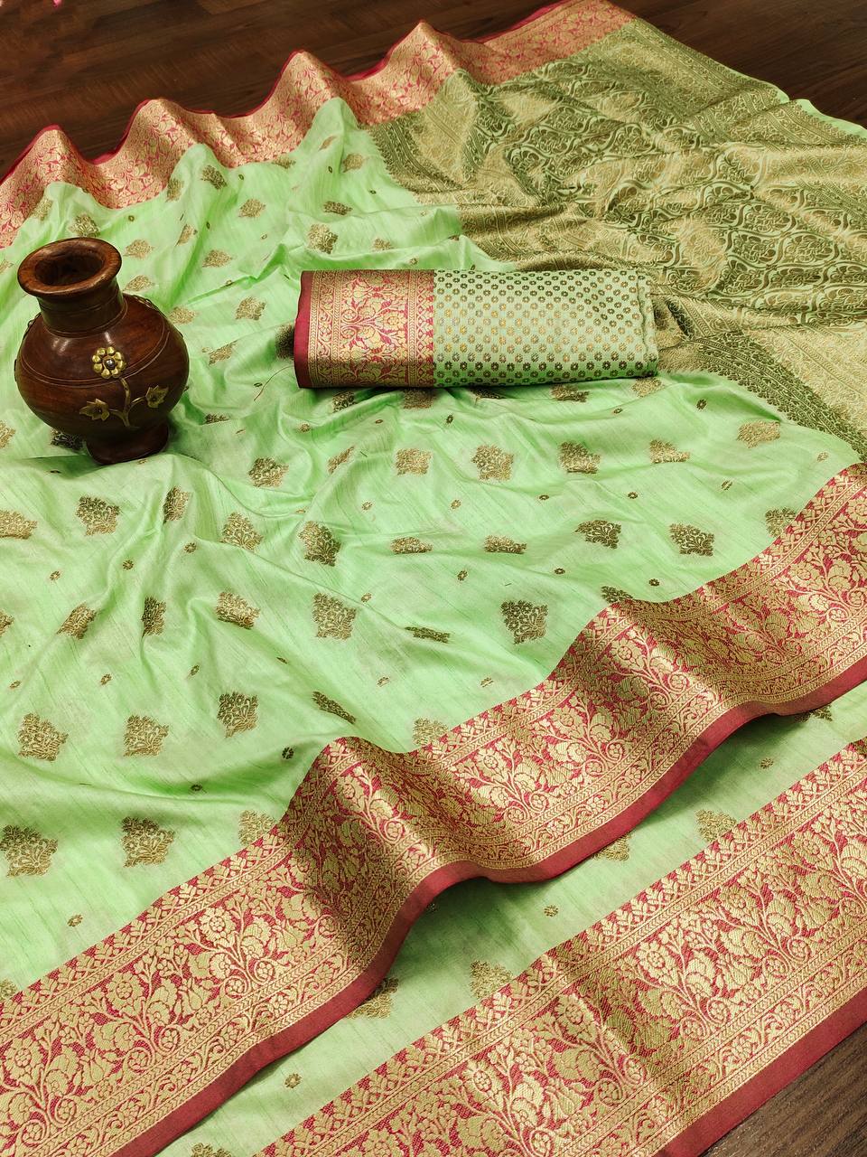 Green Soft Silk Saree