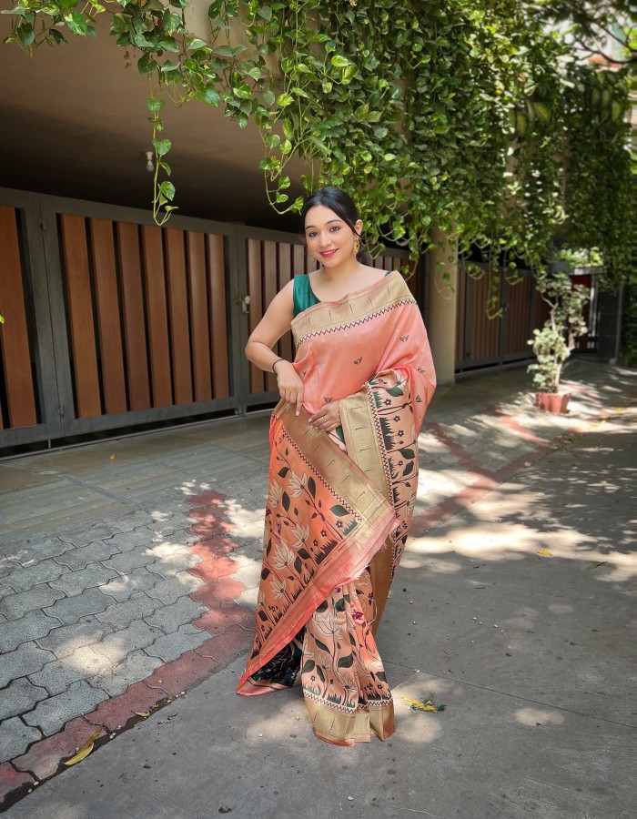 Fenta paithani Silk Saree