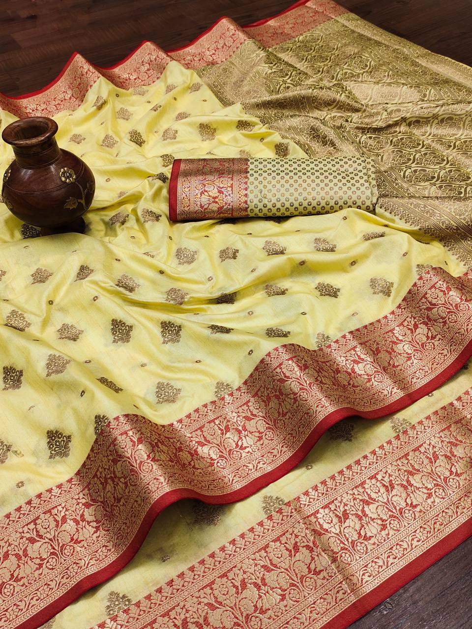 Yellow Color Soft Silk Saree