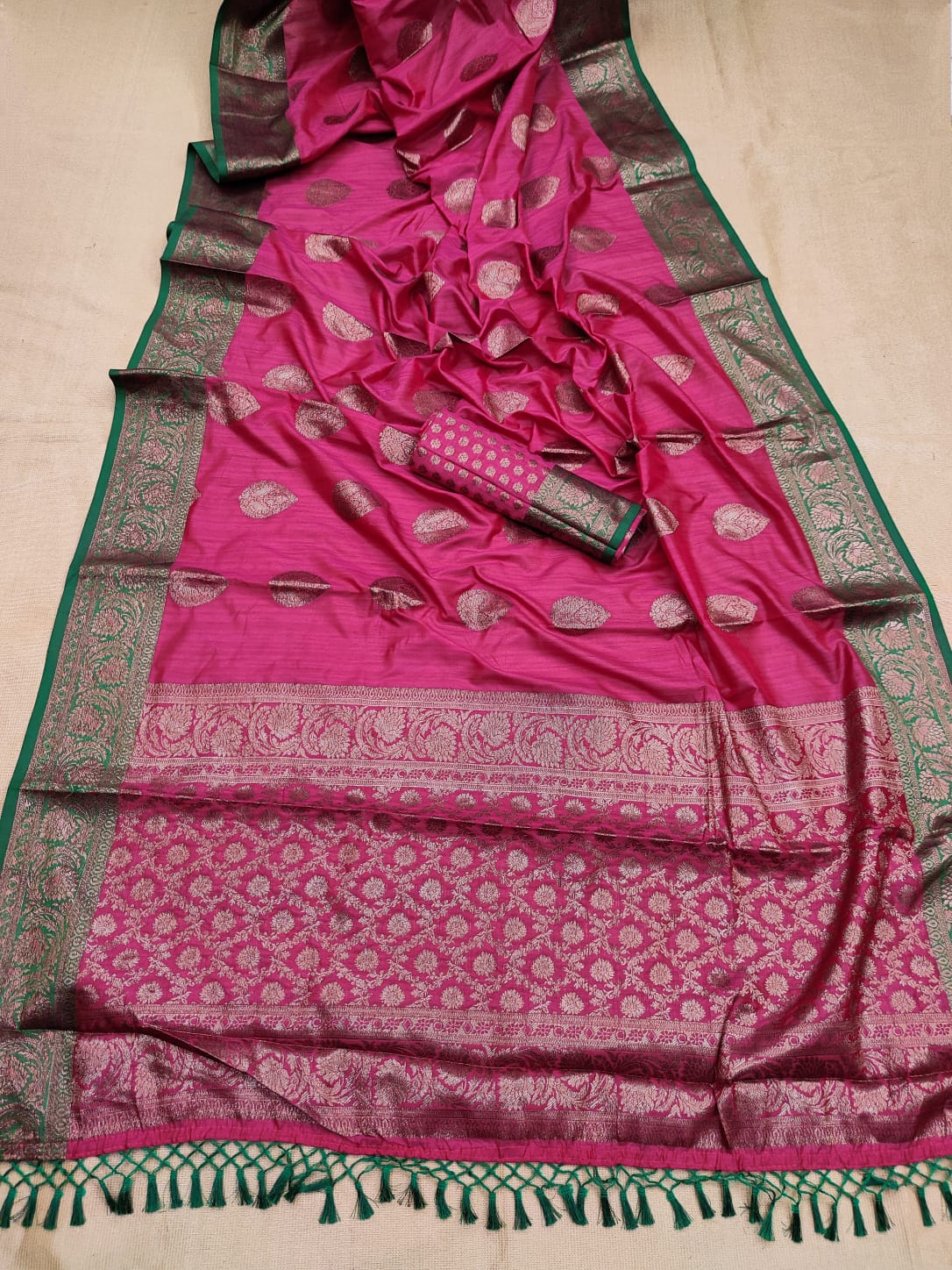 Rani Soft Banarasi Silk Saree