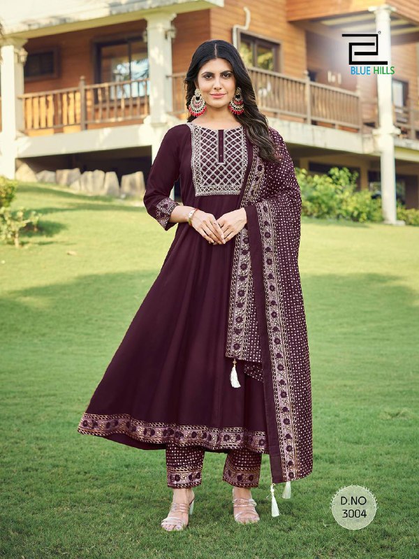 Maroon Kurti Set