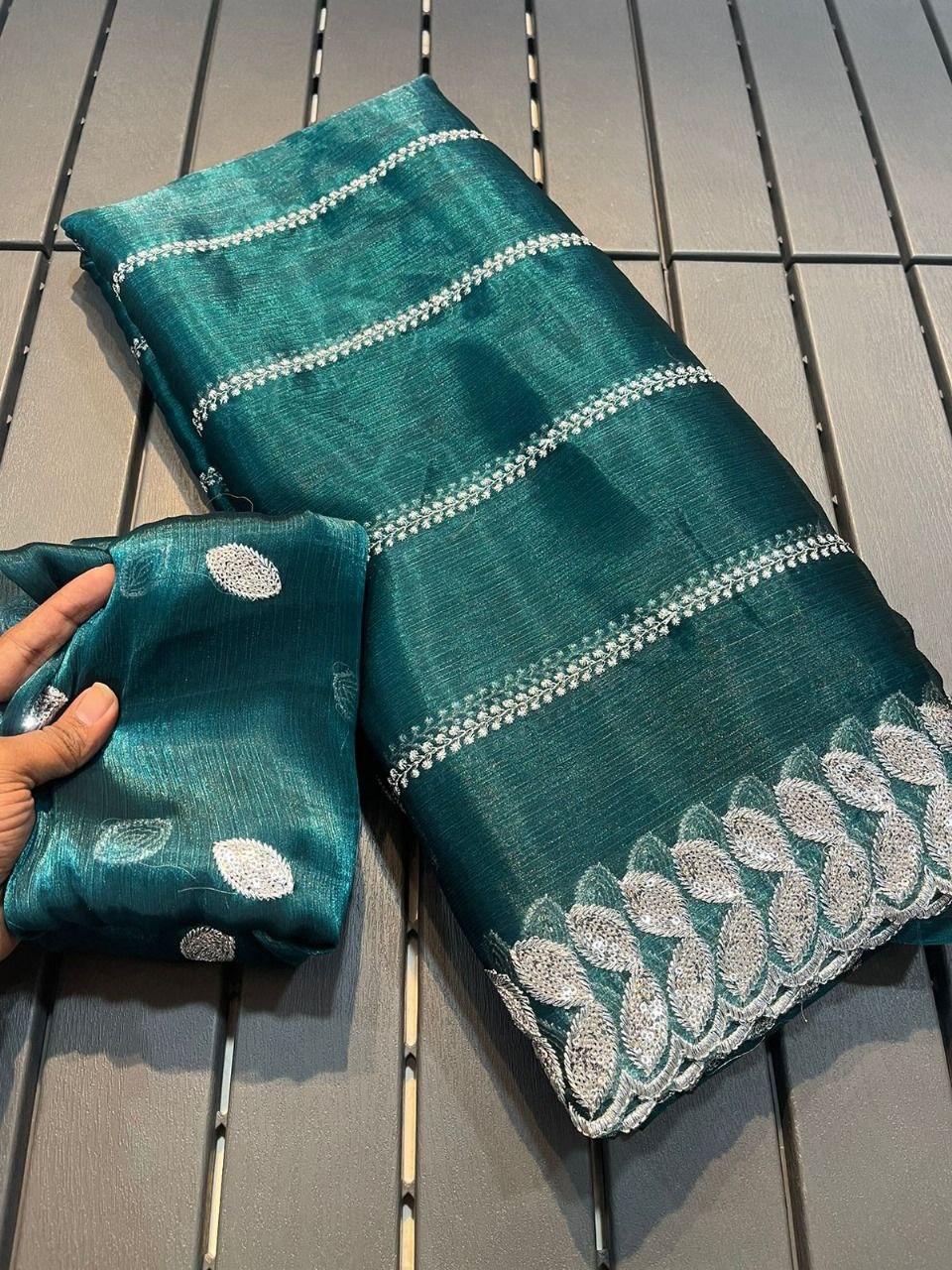 Rama Zimmy Chu Work saree