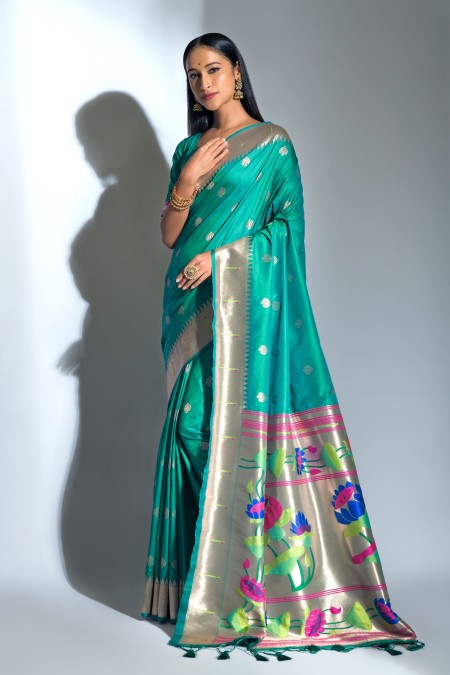 Rama Weaving Paithani Silk Saree