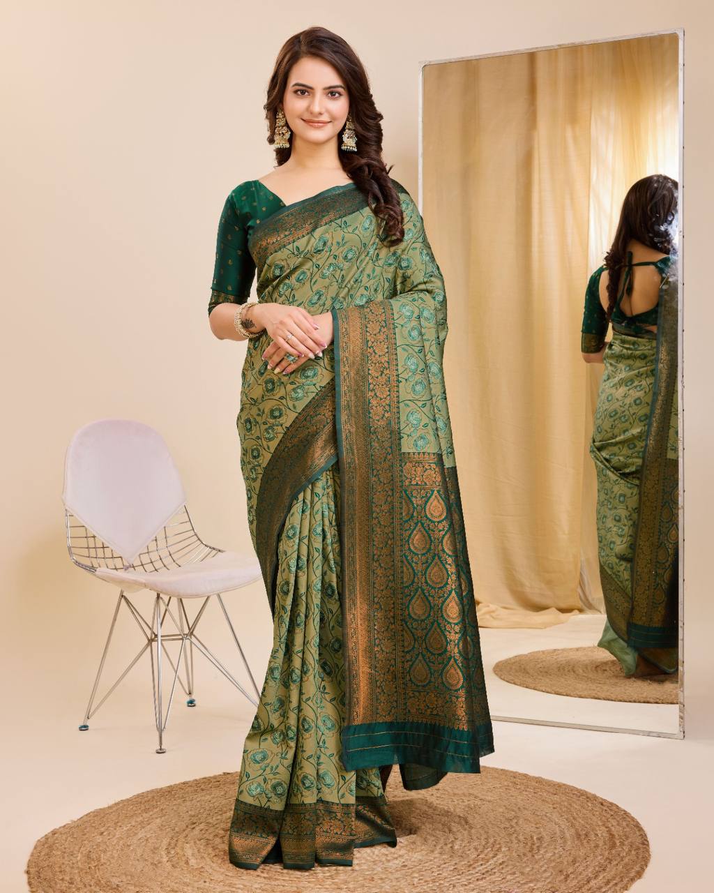 GreenSoft Kanjivaram Saree