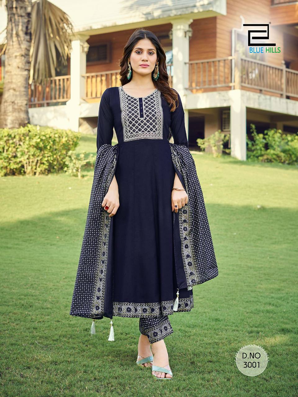 Navy Blue Kurties