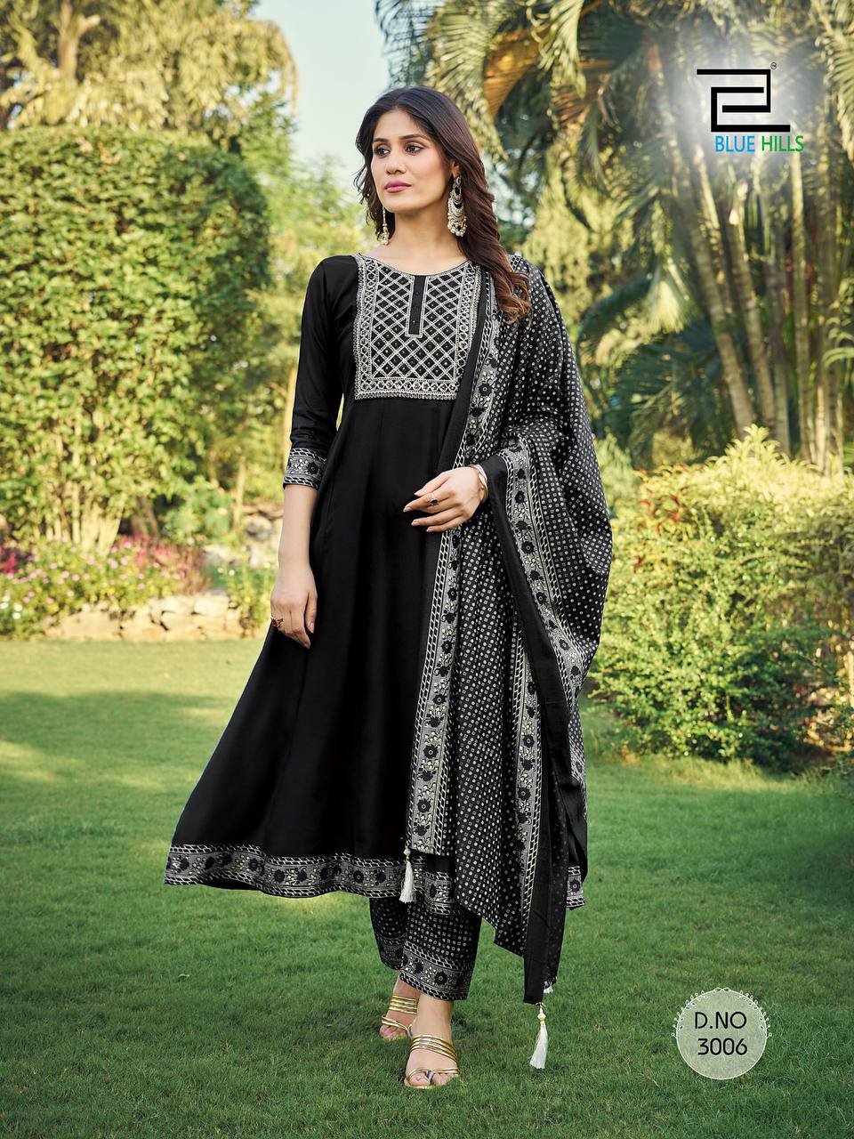 Black color Kurti Set