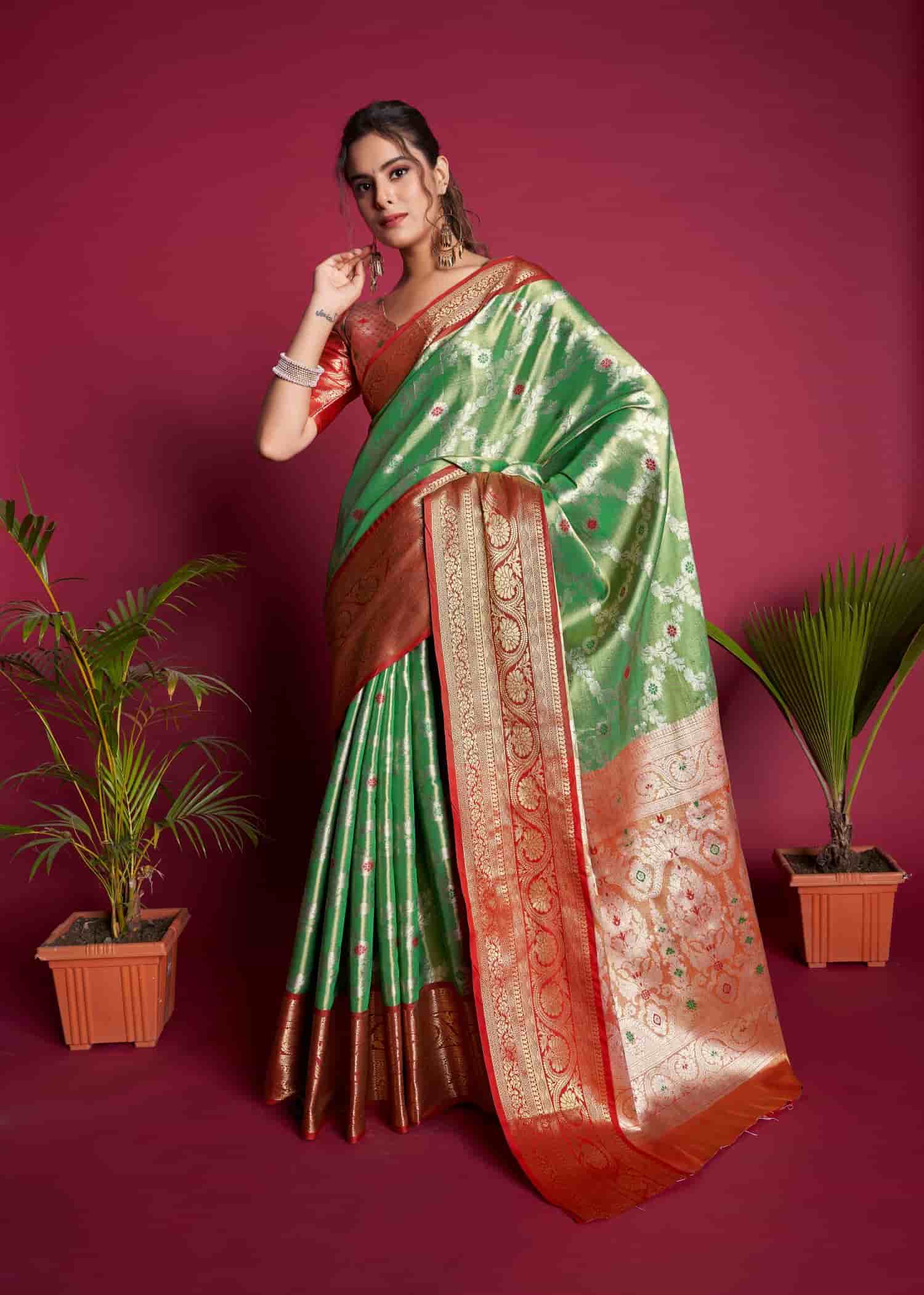 Green Kanjivaram Silk Saree