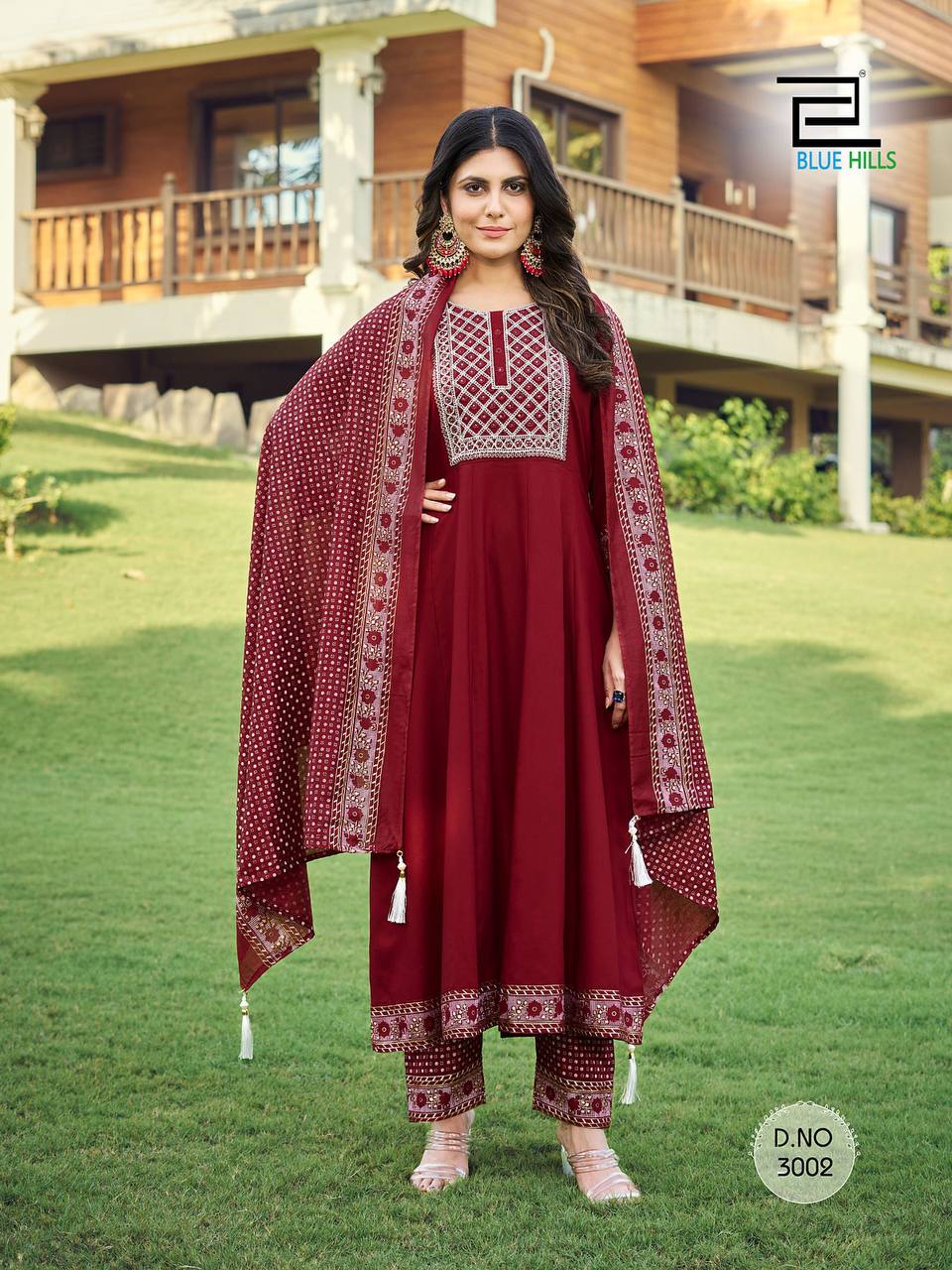 Red Color Kurti Set