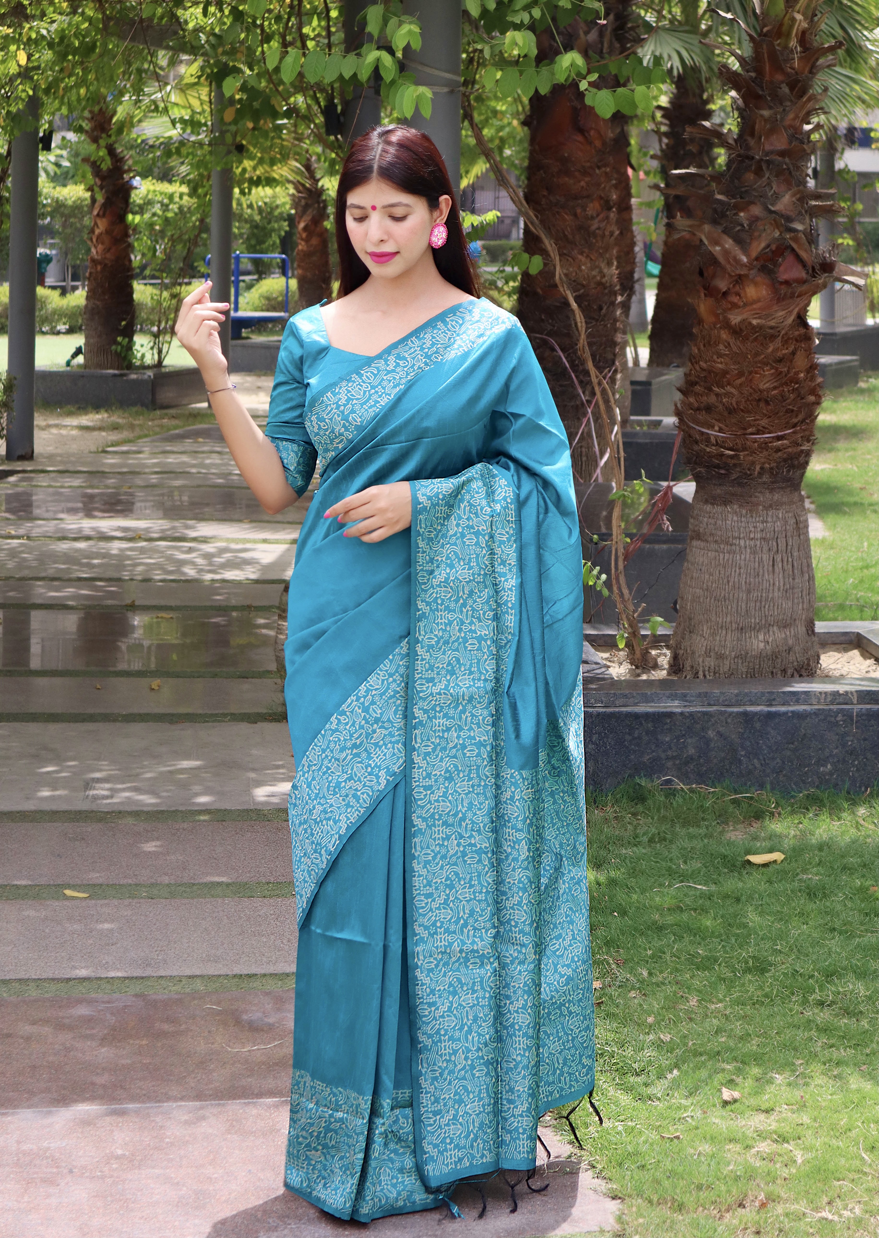 Rama Handloom Raw silk Saree