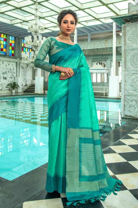 Rama Tussar Silk Saree