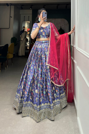 lavender lehenga choli set