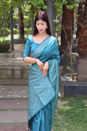 Rama Handloom Raw silk Saree