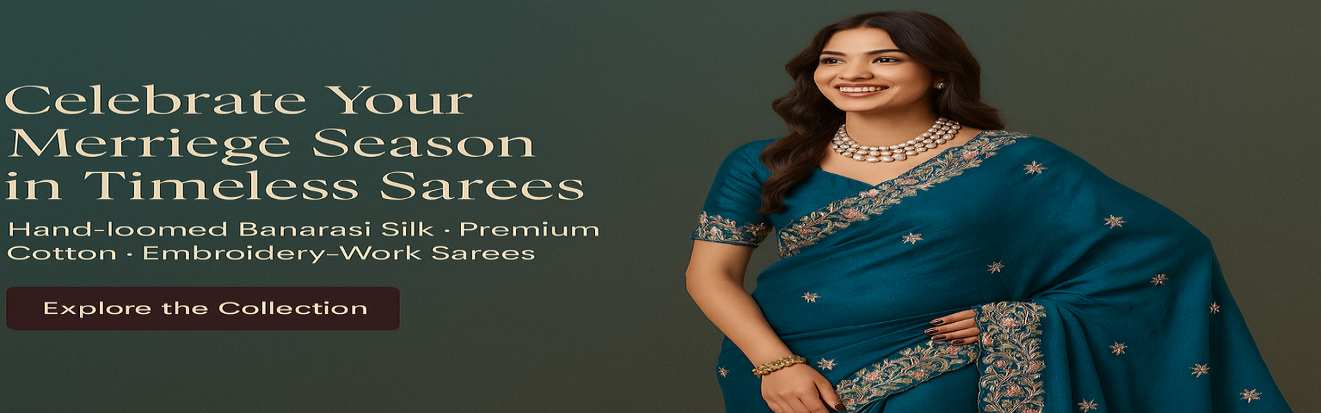 embroiderry work saree